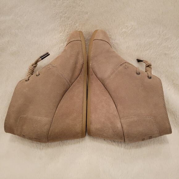 TOMS Womens Desert Wedge Suede Taupe Ankle High Heel Bootie✨️9.5 - Picture 6 of 16